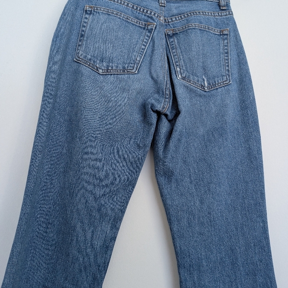 Reformation Petite Brook High Straight Jeans in Aegean Wash Sz 26 Cut LY188 - Picture 9 of 16